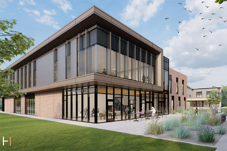 image of the artist rendition of the new nursing building